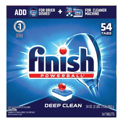 Powerball Dishwasher Tabs, Fresh Scent, 62/box Powerball Dishwasher Tabs, Fresh Scent, 62/box