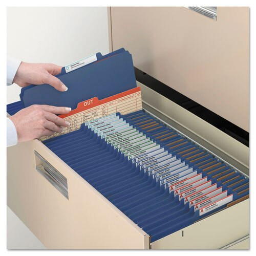 Six-section Pressboard Top Tab Classification Folders With Safeshield Fasteners, 2 Dividers, Letter Size, Dark Blue, 10/box Six-section Pressboard Top Tab Classification Folders With Safeshield Fasteners, 2 Dividers, Letter Size, Dark Blue, 10/box