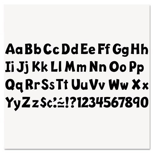 Ready Letters Playful Combo Set, Black, 4"h, 216/set Ready Letters Playful Combo Set, Black, 4"h, 216/set