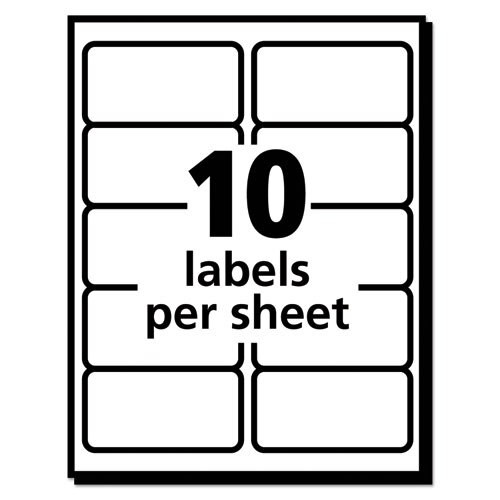 Ecofriendly Mailing Labels, Inkjet/laser Printers, 2 X 4, White, 10/sheet, 25 Sheets/pack Ecofriendly Mailing Labels, Inkjet/laser Printers, 2 X 4, White, 10/sheet, 25 Sheets/pack