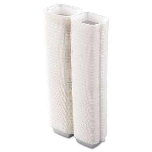 Carryout Food Container, Foam, 1-comp, 5 1/2 X 5 3/8 X 2 7/8, White, 500/carton Carryout Food Container, Foam, 1-comp, 5 1/2 X 5 3/8 X 2 7/8, White, 500/carton