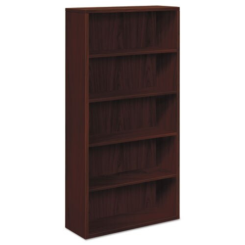 10500 Series Laminate Bookcase, Five-shelf, 36w X 13-1/8d X 71h, Mahogany 10500 Series Laminate Bookcase, Five-shelf, 36w X 13-1/8d X 71h, Mahogany