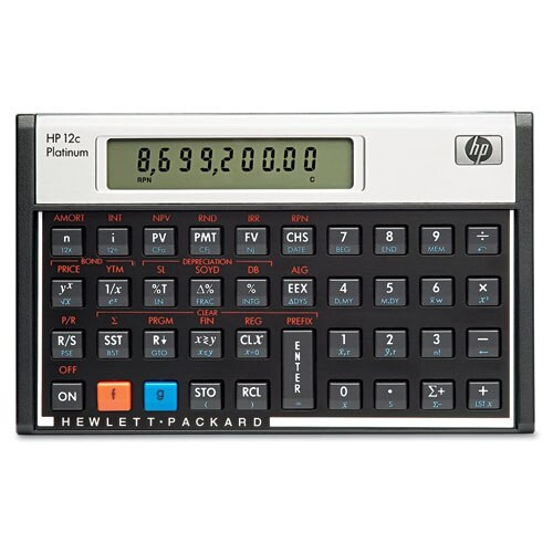 12c Platinum Financial Calculator, 10-digit Lcd 12c Platinum Financial Calculator, 10-digit Lcd