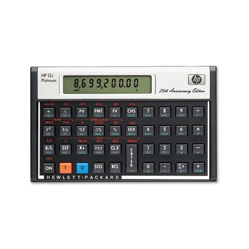 12c Platinum Financial Calculator, 10-digit Lcd 12c Platinum Financial Calculator, 10-digit Lcd