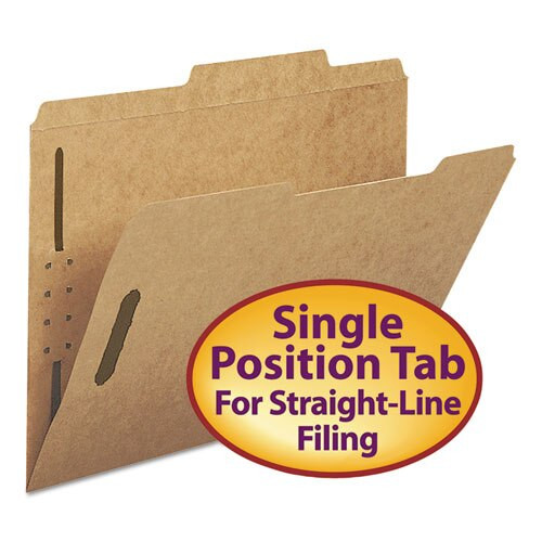 Top Tab 2-fastener Folders, 2/5-cut Tabs, Right Of Center, Letter Size, 11 Pt. Kraft, 50/box Top Tab 2-fastener Folders, 2/5-cut Tabs, Right Of Center, Letter Size, 11 Pt. Kraft, 50/box