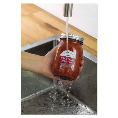 White Dissolvable Labels W/ Sure Feed, 2" Dia, White, 60/pk, White Dissolvable Labels W/ Sure Feed, 2" Dia, White, 60/pk,