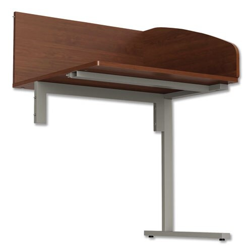 Study Carrell Add On, 1-leg, 31.25 X 23.25 X 45.25, Cherry Study Carrell Add On, 1-leg, 31.25 X 23.25 X 45.25, Cherry