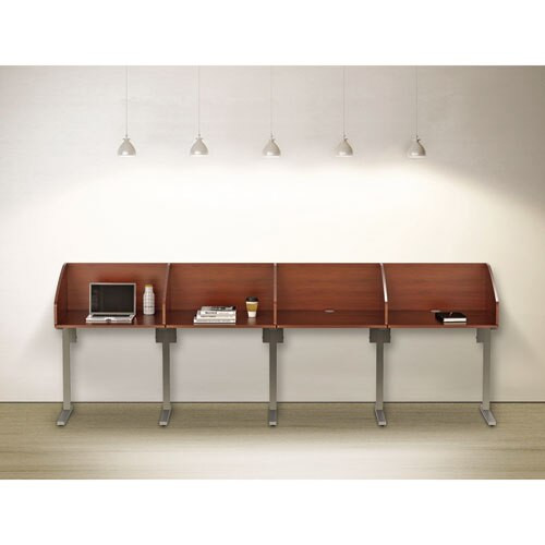 Study Carrell Add On, 1-leg, 31.25 X 23.25 X 45.25, Cherry Study Carrell Add On, 1-leg, 31.25 X 23.25 X 45.25, Cherry