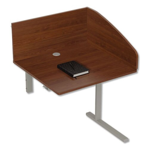 Study Carrell Add On, 1-leg, 31.25 X 23.25 X 45.25, Cherry Study Carrell Add On, 1-leg, 31.25 X 23.25 X 45.25, Cherry