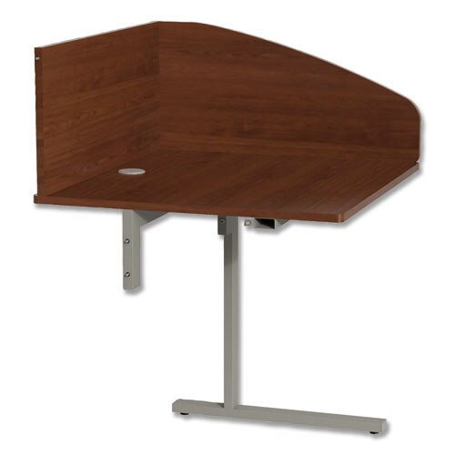 Study Carrell Add On, 1-leg, 31.25 X 23.25 X 45.25, Cherry Study Carrell Add On, 1-leg, 31.25 X 23.25 X 45.25, Cherry