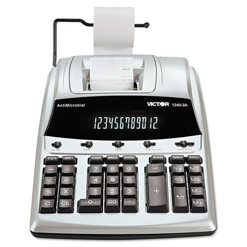 1240-3a Antimicrobial Printing Calculator, Black/red Print, 4.5 Lines/sec 1240-3a Antimicrobial Printing Calculator, Black/red Print, 4.5 Lines/sec