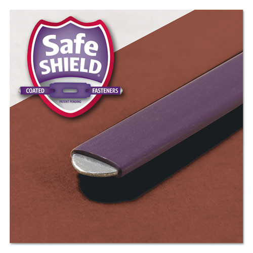 Pressboard Classification Folders With Safeshield Coated Fasteners, 1/3-cut, 2 Dividers, Letter Size, Red, 10/box Pressboard Classification Folders With Safeshield Coated Fasteners, 1/3-cut, 2 Dividers, Letter Size, Red, 10/box
