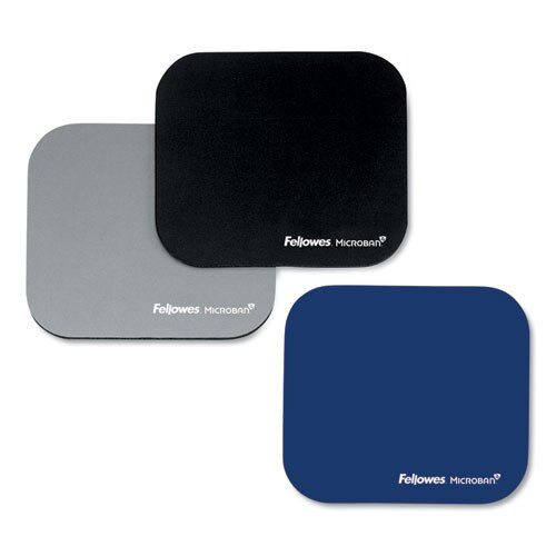 Mouse Pad W/microban, Nonskid Base, 9 X 8, Black Mouse Pad W/microban, Nonskid Base, 9 X 8, Black