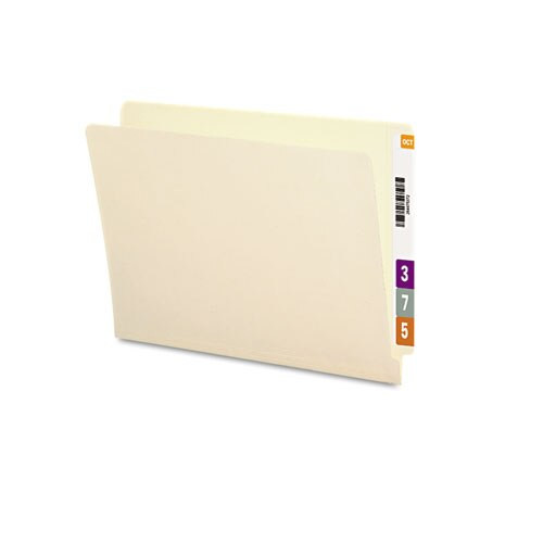 Heavyweight Manila End Tab Folders, 9.5" Front, 1-ply Straight Tab, Letter Size, 100/box Heavyweight Manila End Tab Folders, 9.5" Front, 1-ply Straight Tab, Letter Size, 100/box