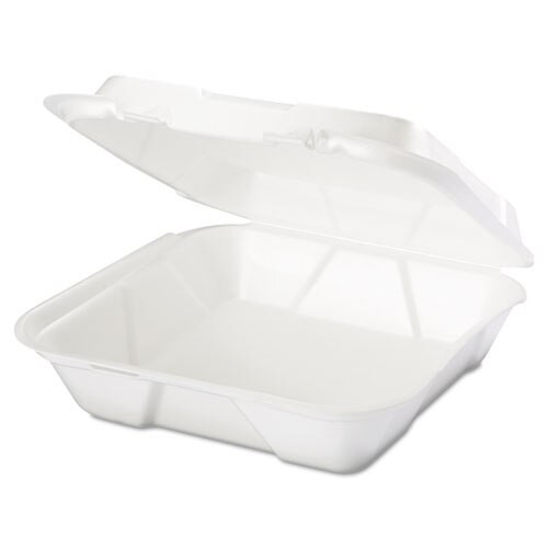 Snap-it Foam Hinged Carryout Container, 3-comp, Black, 8-1/4x8x3,100/bg, 2 Bg/ct Snap-it Foam Hinged Carryout Container, 3-comp, Black, 8-1/4x8x3,100/bg, 2 Bg/ct