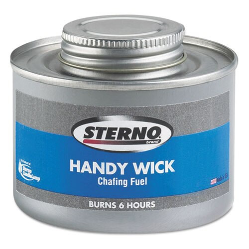 Handy Wick Chafing Fuel, Can, Methanol, Six-hour Burn, 24/carton Handy Wick Chafing Fuel, Can, Methanol, Six-hour Burn, 24/carton