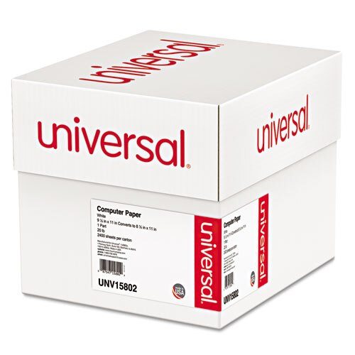 Printout Paper, 1-part, 20lb, 9.5 X 11, White, 2, 400/carton Printout Paper, 1-part, 20lb, 9.5 X 11, White, 2, 400/carton