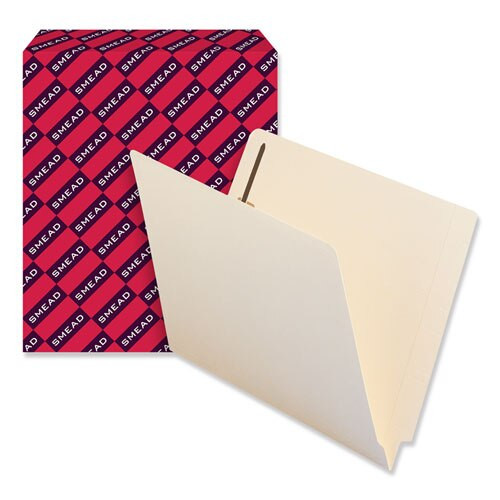 100% Recycled Manila End Tab Folders With Two Fasteners, Straight Tab, Letter Size, 50/box 100% Recycled Manila End Tab Folders With Two Fasteners, Straight Tab, Letter Size, 50/box