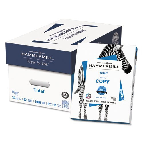 Tidal Print Paper, 92 Bright, 20lb, 8.5 X 11, White, 500 Sheets/ream, 3 Reams/carton Tidal Print Paper, 92 Bright, 20lb, 8.5 X 11, White, 500 Sheets/ream, 3 Reams/carton