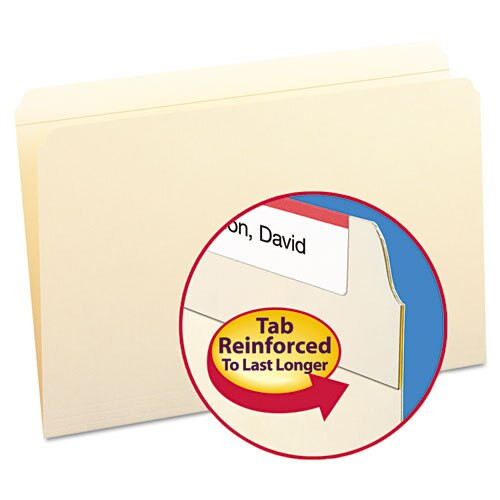 Reinforced Tab Manila File Folders, 1/3-cut Tabs, Center Position, Letter Size, 11 Pt. Manila, 100/box Reinforced Tab Manila File Folders, 1/3-cut Tabs, Center Position, Letter Size, 11 Pt. Manila, 100/box