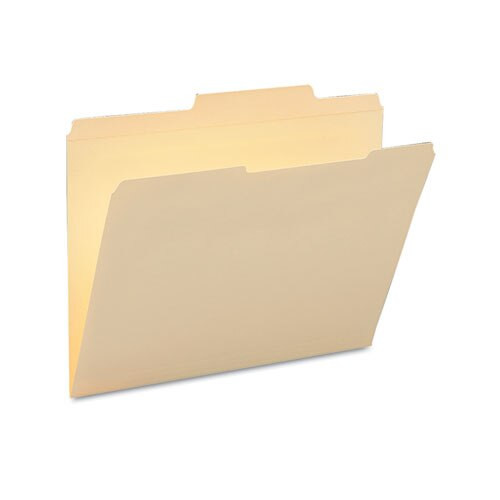 Reinforced Guide Height File Folders, 2/5-cut Printed Tab, Right Of Center, Letter Size, Manila, 100/box Reinforced Guide Height File Folders, 2/5-cut Printed Tab, Right Of Center, Letter Size, Manila, 100/box