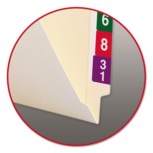 100% Recycled Manila End Tab Folders, Straight Tab, Letter Size, 100/box 100% Recycled Manila End Tab Folders, Straight Tab, Letter Size, 100/box