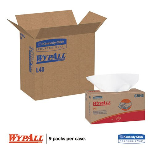 L40 Towels, Pop-up Box, White, 10 4/5 X 10, 90/box, 9 Boxes/carton L40 Towels, Pop-up Box, White, 10 4/5 X 10, 90/box, 9 Boxes/carton