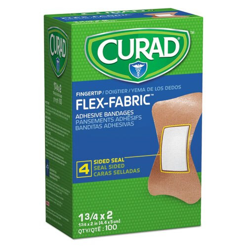 Flex Fabric Bandages, Fingertip, 100/box Flex Fabric Bandages, Fingertip, 100/box