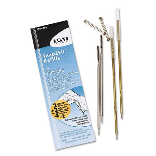 Refill For Pmc Preventa, Mmf Kable And Sentry Counter Pens, Medium Point, Blue Ink, 2/pack Refill For Pmc Preventa, Mmf Kable And Sentry Counter Pens, Medium Point, Blue Ink, 2/pack