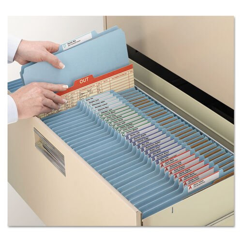 Six-section Pressboard Top Tab Classification Folders With Safeshield Fasteners, 2 Dividers, Legal Size, Blue, 10/box Six-section Pressboard Top Tab Classification Folders With Safeshield Fasteners, 2 Dividers, Legal Size, Blue, 10/box