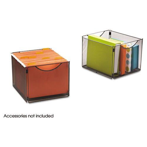 Onyx Mesh Cube Bins, 12.5w X 14d X 10h, Black, 2/pack Onyx Mesh Cube Bins, 12.5w X 14d X 10h, Black, 2/pack