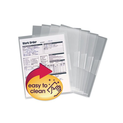 Poly Translucent Project Jackets, Letter Size, Clear, 5/pack Poly Translucent Project Jackets, Letter Size, Clear, 5/pack