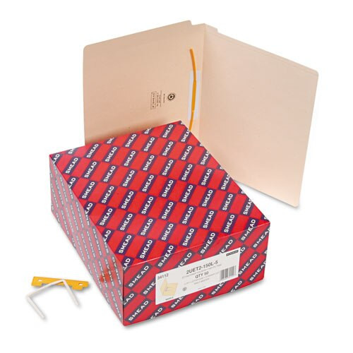 Heavyweight Manila Reinforced End Tab Folders With U-clip, Straight Tab, Letter Size, 50/box Heavyweight Manila Reinforced End Tab Folders With U-clip, Straight Tab, Letter Size, 50/box