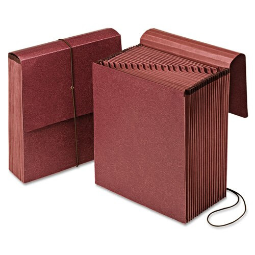Vertical Indexed Expanding File, 12 Sections, 1/12-cut Tab, Letter Size, Red Fiber Vertical Indexed Expanding File, 12 Sections, 1/12-cut Tab, Letter Size, Red Fiber