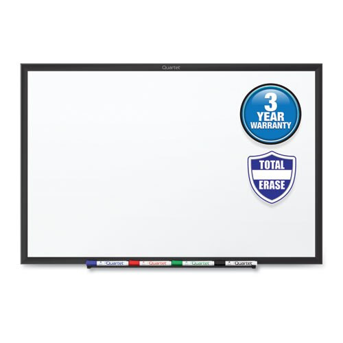 Classic Series Total Erase Dry Erase Board, 48 X 36, White Surface, Black Frame Classic Series Total Erase Dry Erase Board, 48 X 36, White Surface, Black Frame