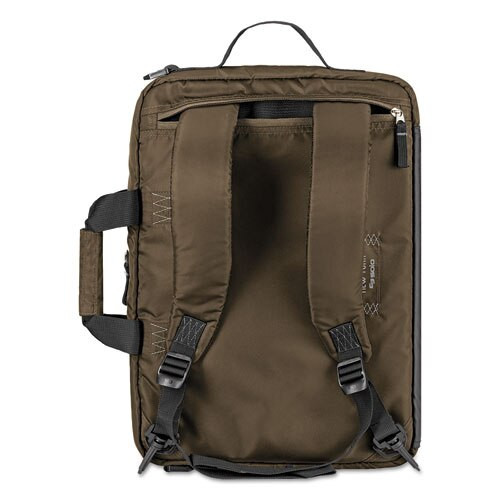 Zone Briefcase, 4.25" X 17.5" X 17.5", Nylon, Bronze Zone Briefcase, 4.25" X 17.5" X 17.5", Nylon, Bronze