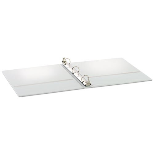 Treated Binder Clearvue Locking Round Ring Binder, 3 Rings, 1" Capacity, 11 X 8.5, White Treated Binder Clearvue Locking Round Ring Binder, 3 Rings, 1" Capacity, 11 X 8.5, White