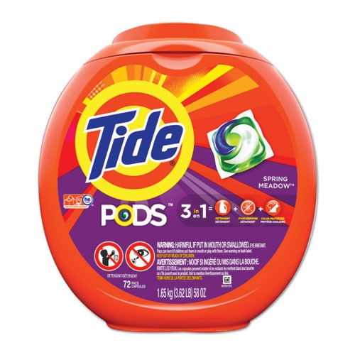 Detergent Pods, Spring Meadow Scent, 72 Pods/pack Detergent Pods, Spring Meadow Scent, 72 Pods/pack