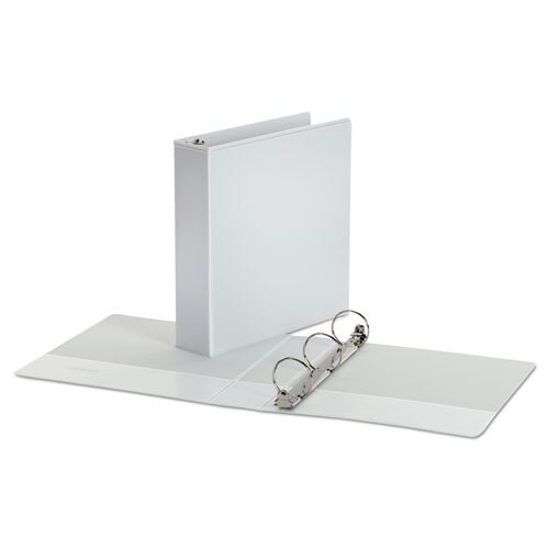 Economy Round Ring View Binder, 3 Rings, 2" Capacity, 11 X 8.5, White Economy Round Ring View Binder, 3 Rings, 2" Capacity, 11 X 8.5, White