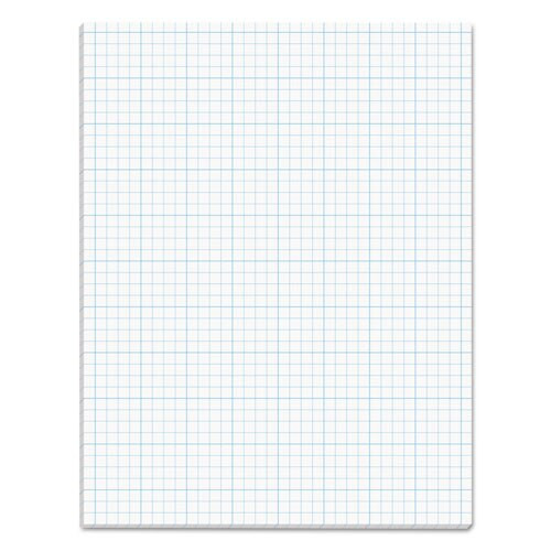 Cross Section Pads, 10 Sq/in Quadrille Rule, 8.5 X 11, White, 50 Sheets