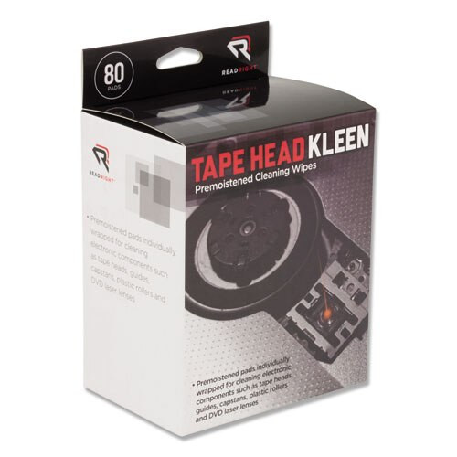 Tape Head Kleen Pad, Individually Sealed Pads, 5 X 5, 80/box Tape Head Kleen Pad, Individually Sealed Pads, 5 X 5, 80/box