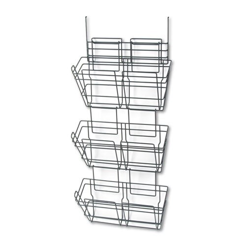 Panelmate Triple-file Basket Organizer, 15 1/2 X 29 1/2, Charcoal Gray Panelmate Triple-file Basket Organizer, 15 1/2 X 29 1/2, Charcoal Gray