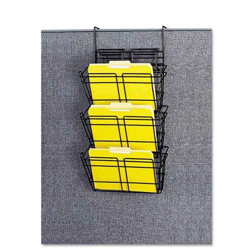 Panelmate Triple-file Basket Organizer, 15 1/2 X 29 1/2, Charcoal Gray Panelmate Triple-file Basket Organizer, 15 1/2 X 29 1/2, Charcoal Gray