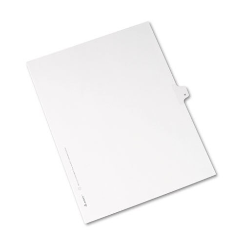 Preprinted Legal Exhibit Side Tab Index Dividers, Allstate Style, 26-tab, N, 11 X 8.5, White, 25/pack Preprinted Legal Exhibit Side Tab Index Dividers, Allstate Style, 26-tab, N, 11 X 8.5, White, 25/pack