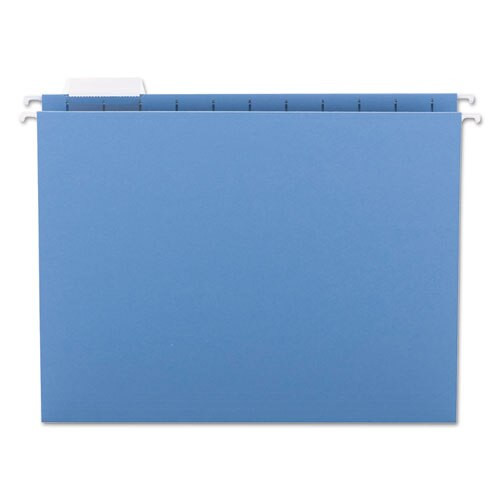 Colored Hanging File Folders, Letter Size, 1/5-cut Tab, Blue, 25/box Colored Hanging File Folders, Letter Size, 1/5-cut Tab, Blue, 25/box