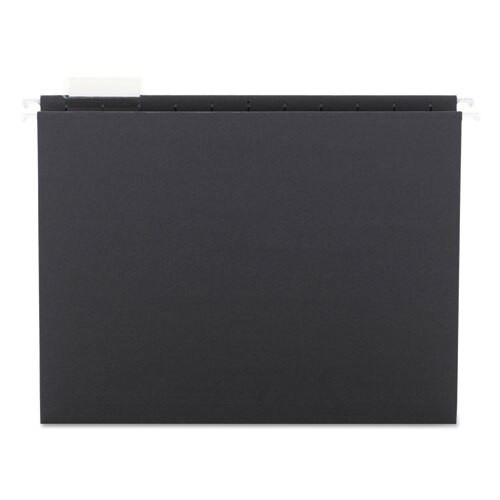 Colored Hanging File Folders, Letter Size, 1/5-cut Tab, Black, 25/box Colored Hanging File Folders, Letter Size, 1/5-cut Tab, Black, 25/box
