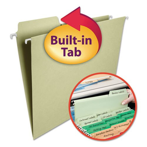 Fastab Hanging Folders, Letter Size, 1/3-cut Tab, Moss, 20/box Fastab Hanging Folders, Letter Size, 1/3-cut Tab, Moss, 20/box