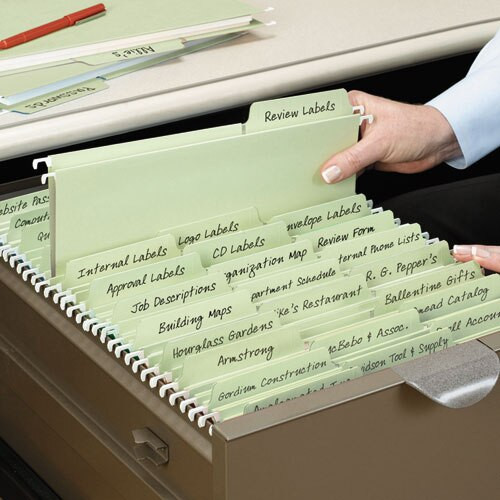 Fastab Hanging Folders, Letter Size, 1/3-cut Tab, Moss, 20/box Fastab Hanging Folders, Letter Size, 1/3-cut Tab, Moss, 20/box