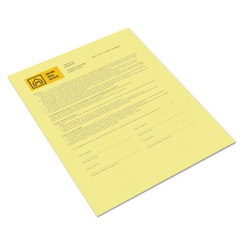 Revolution Digital Carbonless Paper, 1-part, 8.5 X 11, Canary, 500/ream Revolution Digital Carbonless Paper, 1-part, 8.5 X 11, Canary, 500/ream