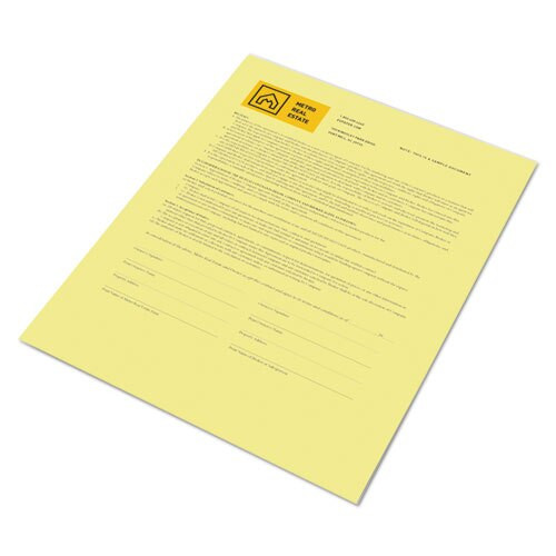 Revolution Digital Carbonless Paper, 1-part, 8.5 X 11, Canary, 500/ream Revolution Digital Carbonless Paper, 1-part, 8.5 X 11, Canary, 500/ream